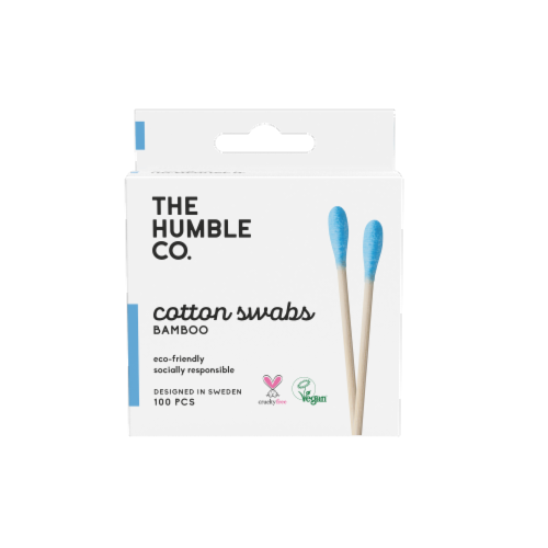 Humble Co. Cotton Swabs - Blue Perspective: front