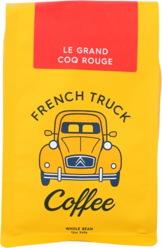 French Truck Le Grand Coq Rouge Whole Bean Coffee Perspective: front