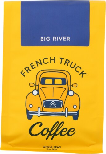 French Truck Big River Whole Bean Coffee Perspective: front
