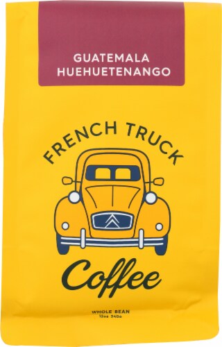French Truck Guatemala Huehuetenango Whole Bean Coffee Perspective: front