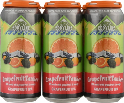 Eddyline Brewery Grapefruit Yanker IPA Perspective: front