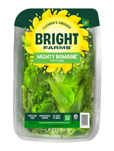 Bright Farms® Mighty Romaine® Family Pack Greenhouse Grown Pesticide Free Lettuce Perspective: front