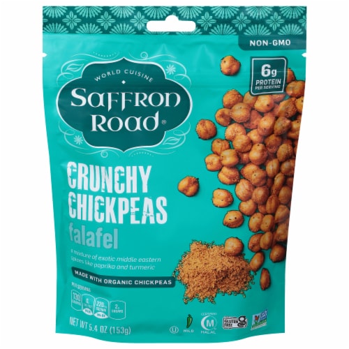 Saffron Road Gluten-Free Non-GMO Falafel Crunchy Chickpeas Snack