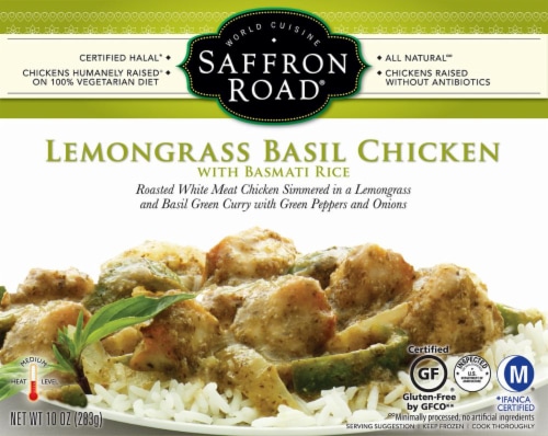 Saffron Road Lemongrass Basil Chicken Perspective: front