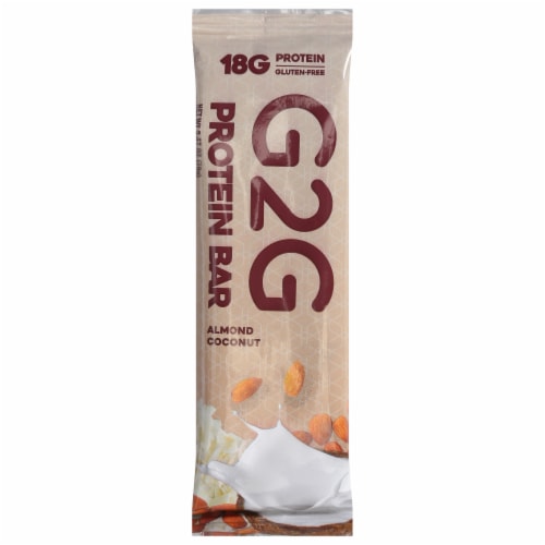 G2G Almond Coconut Protein Bars Perspective: front