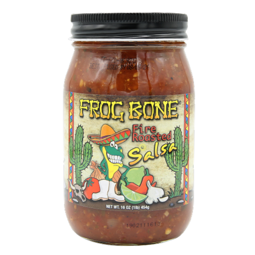 Frog Bone Fire Roasted Salsa, 16oz Perspective: front
