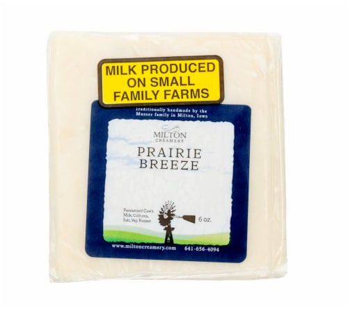 Milton Creamery Prairie Breeze Cheese Perspective: front