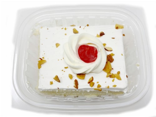 Palermo Bakery Tres Leches Cake Slice Perspective: front