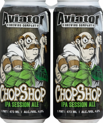 Aviator Brewing Company Chopshop Session IPA Ale Perspective: front