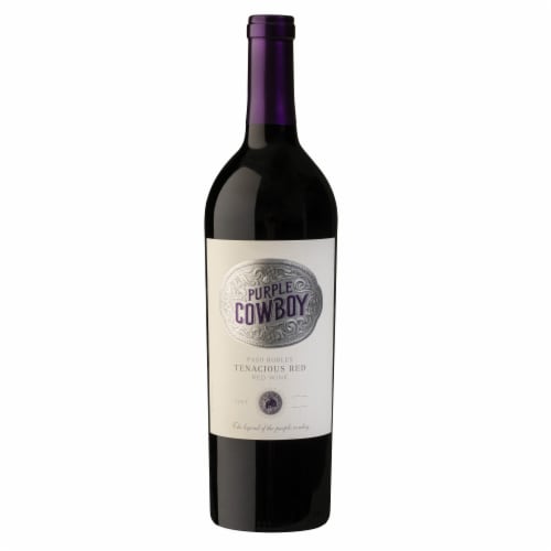 Purple Cowboy Tenacious Red Blend California Wine Perspective: front