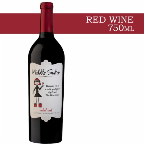 Middle Sister Rebel Red Blend California Wine Perspective: front