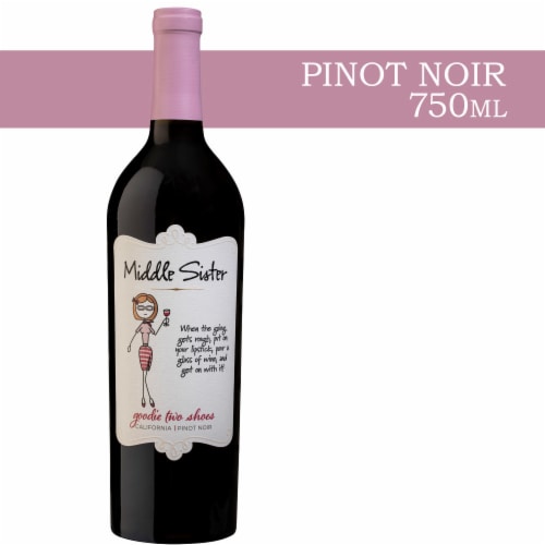 Middle Sister Goody Two Shoes Pinot Noir California Red Wine Perspective: front