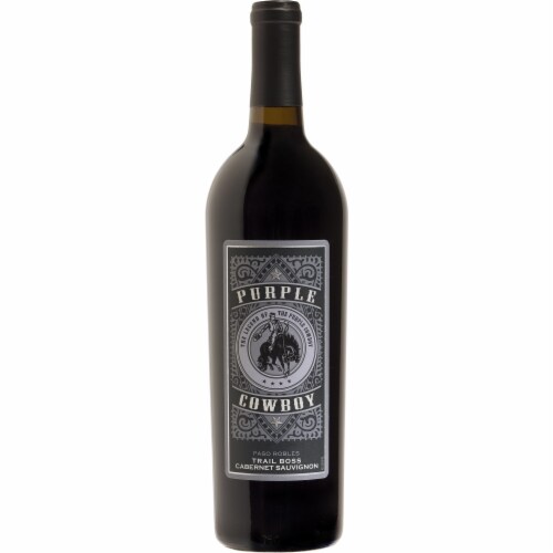 Purple Cowboy Cabernet Sauvignon Paso Robles Red Wine Perspective: front