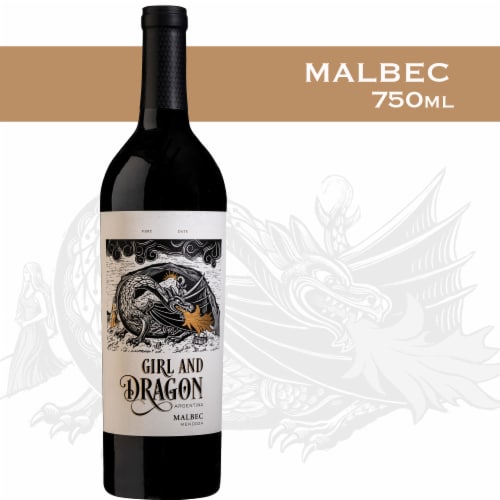 Girl & Dragon Malbec Red Wine Perspective: front