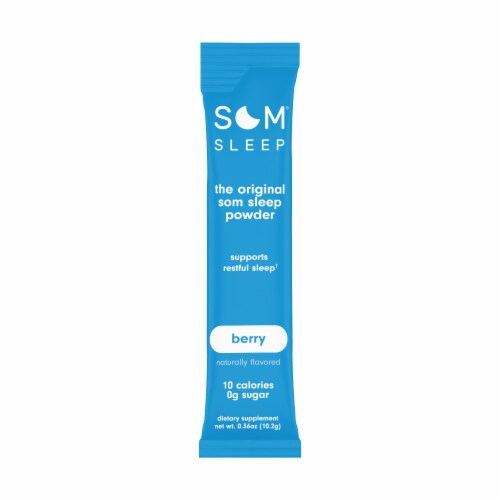 Som® Sleep Zero Sugar Powder Drink Mix- Berry Perspective: front