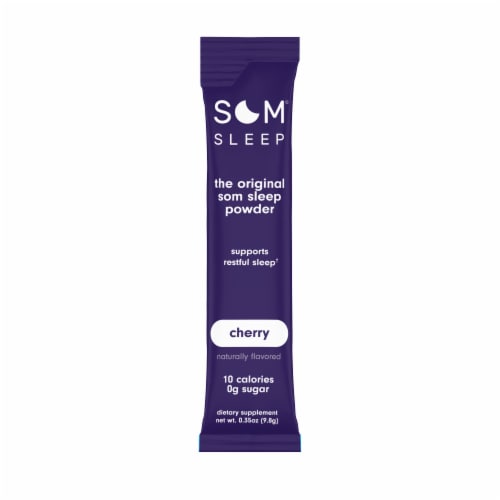 Som Sleep Zero Sugar Powder Drink Mix - Cherry Perspective: front