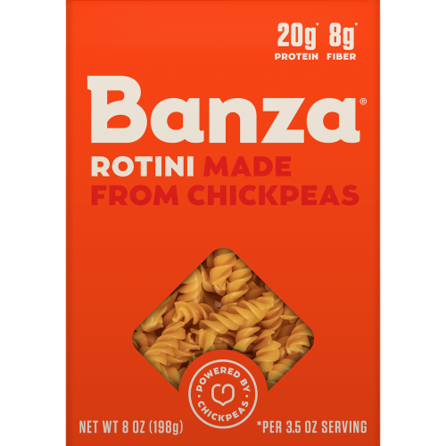 Banza® Chickpea Rotini Pasta Perspective: front