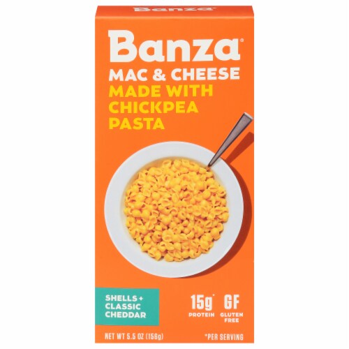 Banza Chickpea Shells & Classic Cheddar Cheese Mac & Cheese Perspective: front
