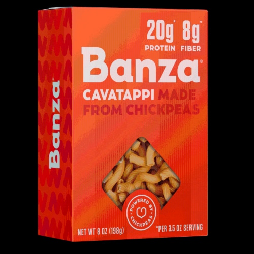 Banza® Chickpea Cavatappi Pasta Perspective: front