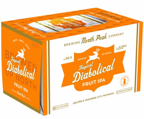 North Peak Tropical Diabolical Fruit IPA Perspective: front