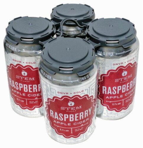 Stem Ciders Raspberry Apple Cider Perspective: front