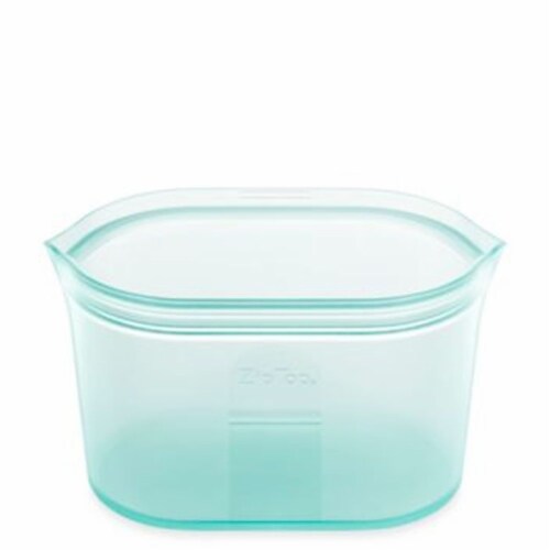 Zip Top Reusable 100% Platinum Silicone Container - Small Cup - Frost