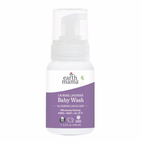 Earth Mama® Calming Lavender Baby Wash Perspective: front