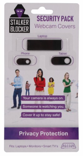 Action Imports Stalker Blocker Security Pack Webcam Covers - Black Perspective: front