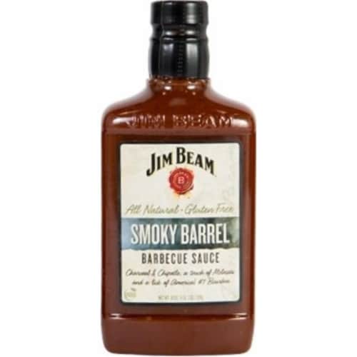 Jim Beam Smoky Barrel BBQ Sauce 18 OZ Perspective: front