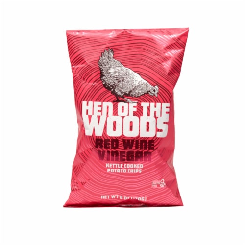 Hen Of The Woods™ Red Wine Vinegar Kettle Potato Chips Perspective: front