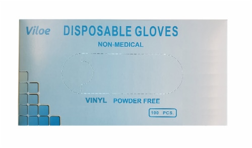 Viloe Large Vinyl Gloves 100 Count Perspective: front