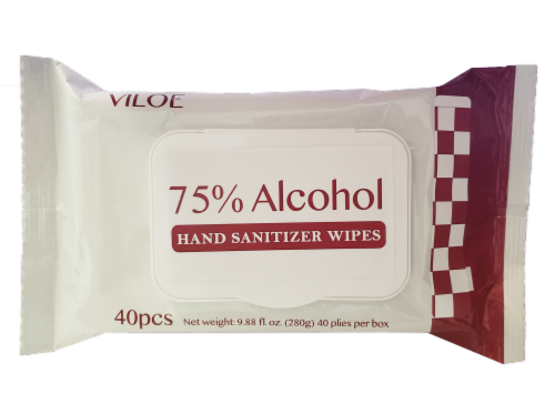 Viloe Antibacterial Cleaning Wipes Perspective: front