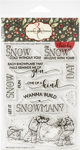 Colorado Craft Company Clear Stamps 4 X6 -Build A Snowman-Lovely Legs Perspective: front