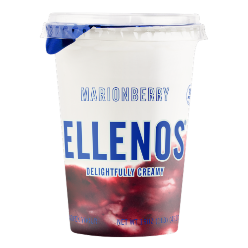 Ellenos Marionberry Real Greek Yogurt Perspective: front