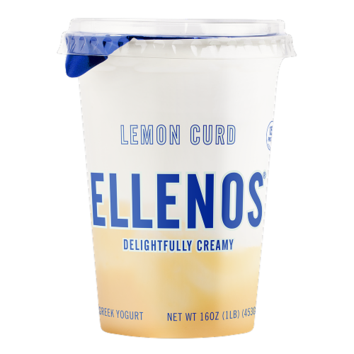 Ellenos Lemon Curd Real Greek Yogurt Perspective: front