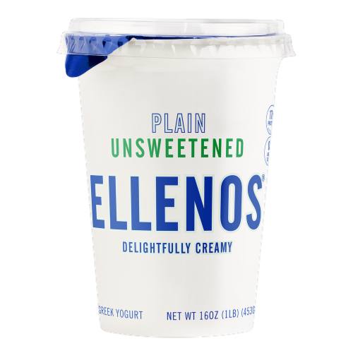 Ellenos Plain Unsweetened Real Greek Yogurt Perspective: front