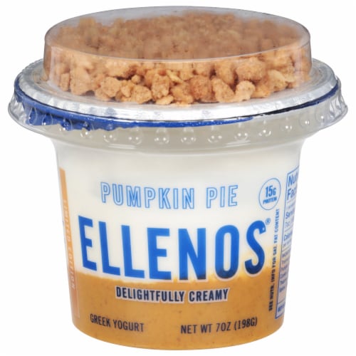 Ellenos® Pumpkin Pie Greek Yogurt Cup Perspective: front