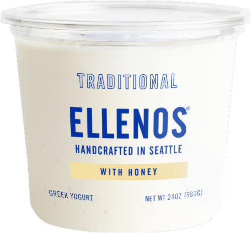 Ellenos Plain Unsweetened Real Greek Yogurt Perspective: front