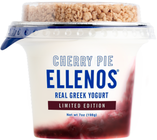 Ellenos® Cherry Pie Real Greek Yogurt Perspective: front