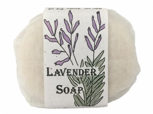 Sunflower Sundries Lavender Peppermint Bar Soap Perspective: front