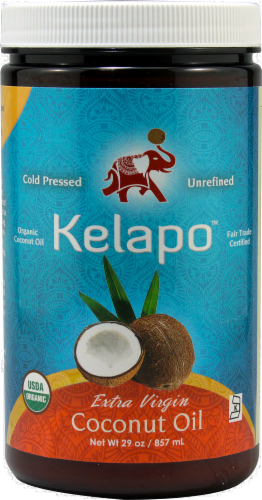 Kelapo Extra Virgin Coconut Oil Perspective: front