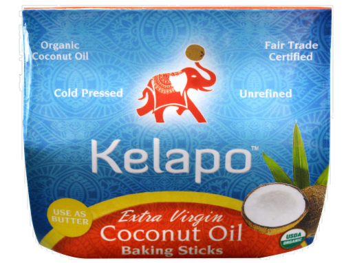 Kelapo Extra Virgin Coconut Oil Baking Sticks Perspective: front
