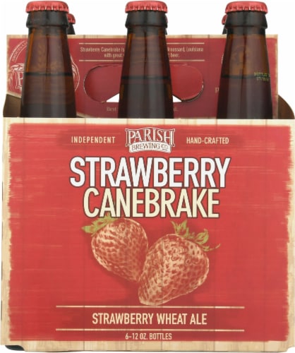 Parish Brewing Strawberry Canebrake Wheat Ale Perspective: front