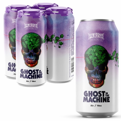 Parish Brewing Ghost In The Machine Pale Ale Craft Beer Perspective: front