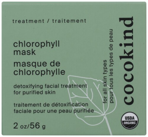 cocokind Organic Chlorophyll Face Mask Perspective: front