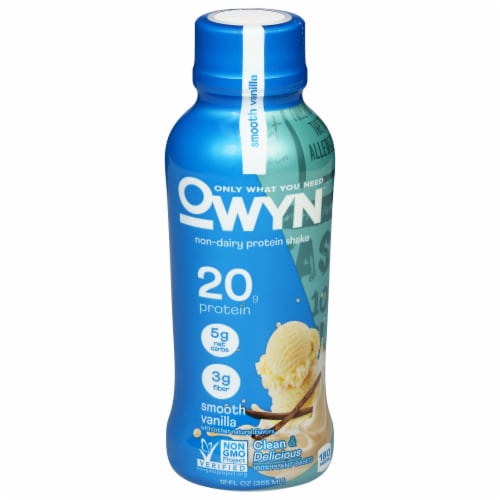 OWYN™ Smooth Vanilla Plant-Based Protein Drink Perspective: front