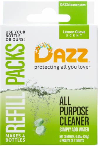 Dazz All Purpose Cleaner Lemon Guava Refill Tablets Perspective: front