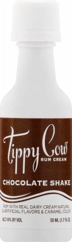 Tippy Cow Rum Cream Chocolate Shake Perspective: front