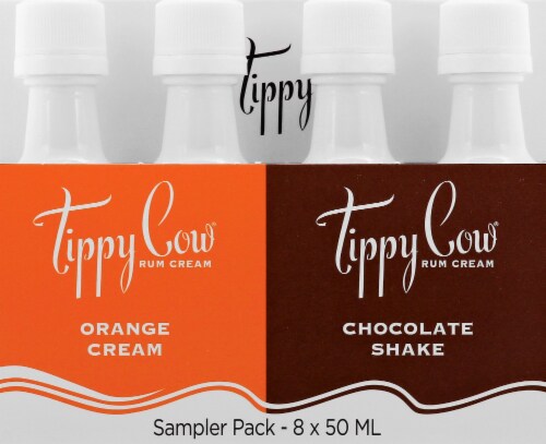 Tippy Cow Rum Sampler 8 Pack Perspective: front