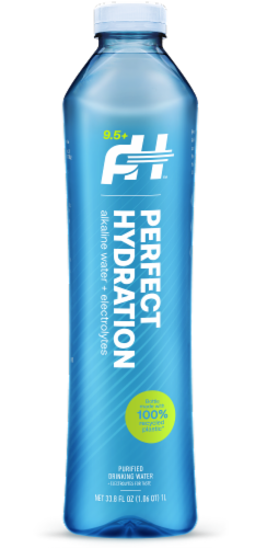 Perfect Hydration 9.5+ pH™ +Electrolytes Alkaline Bottled Water Perspective: front